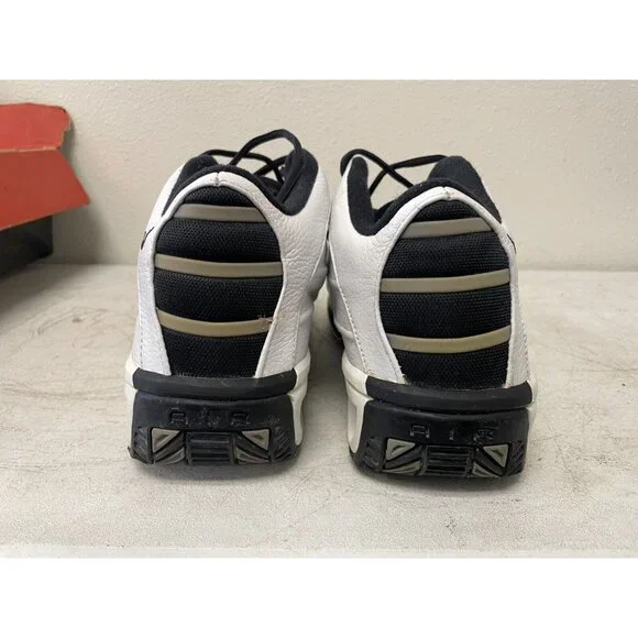 1999 Vintage Nike Wheresyagame White Black 13 Leather Basketball Shoes